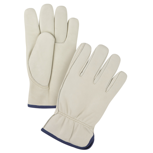 Gants de conducteur doubl&eacute;s pour l'hiver de premi&egrave;re qualit&eacute;, T-Grand, Paume en Cuir fleur de vache, Molleton Nia-Chem Ltd.