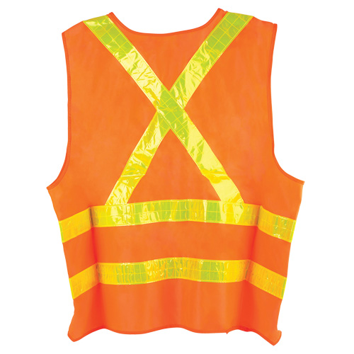 Dynamic Traffic Vest, High Visibility Orange, Large, Polyester Nia-Chem Ltd.