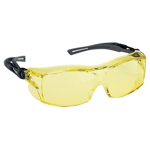 Dynamic OTG Extra Series Safety Glasses, Amber Lens, Anti-Fog/Anti-Scratch, ANSI Z87+/Meets/Exceeds CSA Z94.3 Nia-Chem Ltd.