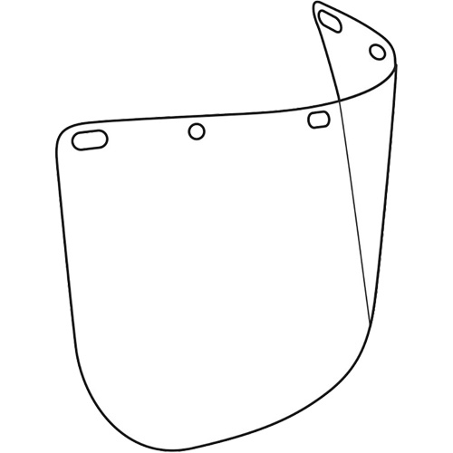 Dynamic Die Cut Faceshield Visor, Polycarbonate, Clear Tint Nia-Chem Ltd.