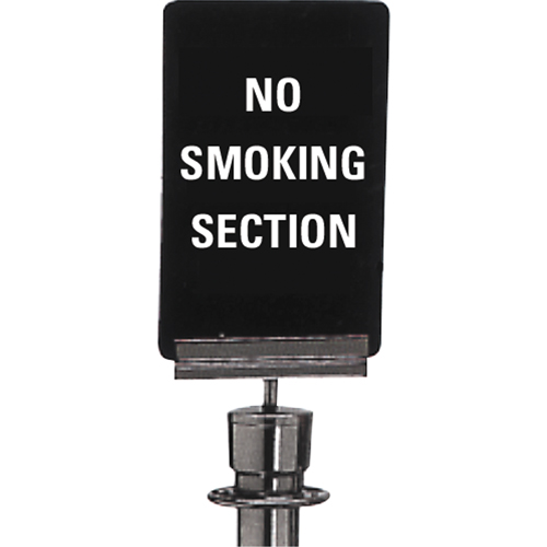 "No Smoking" Crowd Control Sign, 11" x 7", Plastic, English Nia-Chem Ltd.