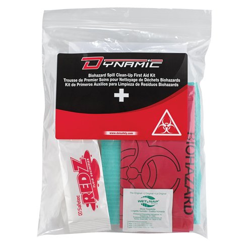 Dynamic Biohazard Spill Clean-Up First Aid Kit, Class 1 Medical Device, Resealable Plastic Bag Nia-Chem Ltd.