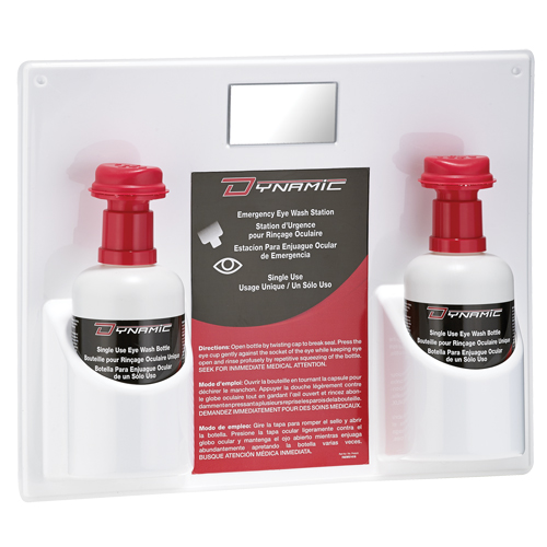 Douche oculaire &agrave; utilisation unique avec solution isotonique Dynamic, Double Nia-Chem Ltd.