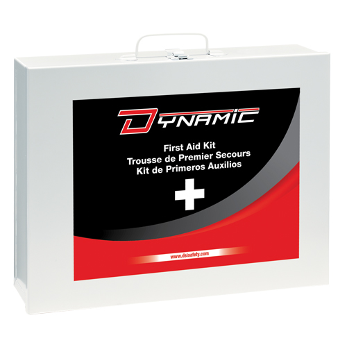 Trousse de premiers soins industrielle pour usage g&eacute;n&eacute;ral Dynamic, Dispositif m&eacute;dical Classe 1, Boîte en m&eacute;tal Nia-Chem Ltd.