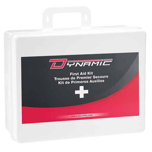 Trousse de premiers soins Ontario Dynamic, Dispositif m&eacute;dical Classe 2, Boîte en plastique Nia-Chem Ltd.
