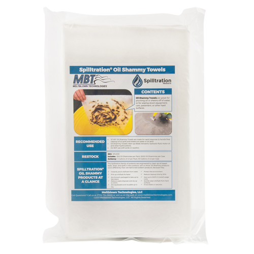 Chiffons pour l'huile Spilltration, Huile seulement, 16" x 10", 29 gal. d'absorption Nia-Chem Ltd.