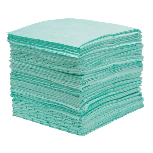 Premium Bonded Sorbent Pads, Hazmat, 15" x 18", 30 gal. Absorbancy Nia-Chem Ltd.