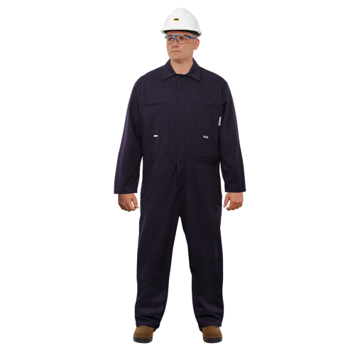 Combinaison ignifuge contre l'arc &eacute;lectrique UltraSoft, Taille 46, Bleu marine, 12,4 cal/cm2 Nia-Chem Ltd.