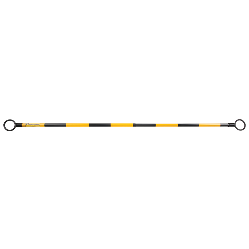 Telescopic Barricade Bar, 85" Extended Length, Black/Yellow Nia-Chem Ltd.