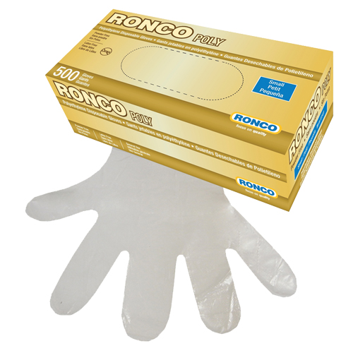 Disposable Glove, Small, Polyethylene, 1-mil, Powder-Free, Clear Nia-Chem Ltd.