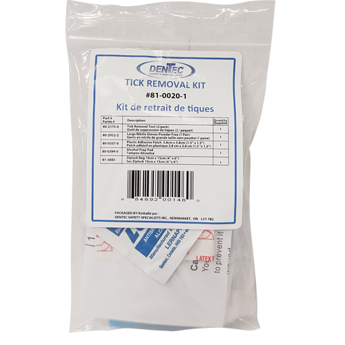 Ensemble de s&eacute;curit&eacute; contre les tiques, Dispositif m&eacute;dical Classe 1, Portefeuille Nia-Chem Ltd.