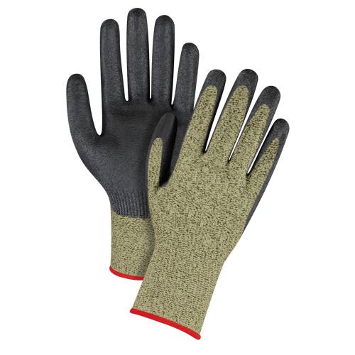 Black & Yellow Seamless Stretch Cut-Resistant Gloves, Size Small/7, 13 Gauge, Foam Nitrile Coated, Aramid Shell, ASTM ANSI Level A6 Nia-Chem Ltd.