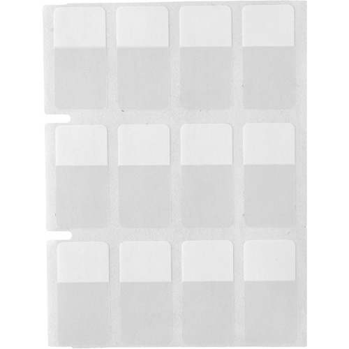 &eacute;tiquettes autoplastifiantes pour c&acirc;bles & fils de s&eacute;rie Core, Vinyle, 0,5" lo x 0,75" h, Transparent Nia-Chem Ltd.
