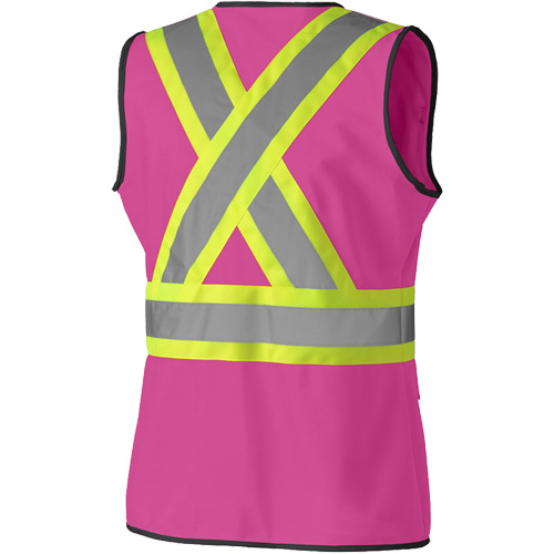 139PK Women's Safety Vest, Pink, X-Small, Polyester Nia-Chem Ltd.