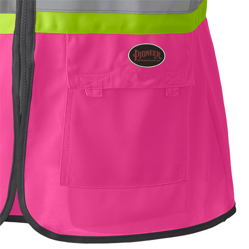 139PK Women's Safety Vest, Pink, X-Small, Polyester Nia-Chem Ltd.