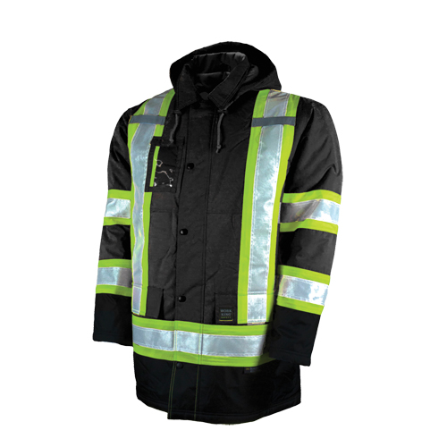 Parka de s&eacute;curit&eacute; doubl&eacute;, Noir, Grand Nia-Chem Ltd.