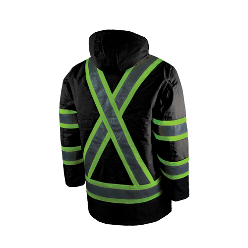 Parka de s&eacute;curit&eacute; doubl&eacute;, Noir, Grand Nia-Chem Ltd.