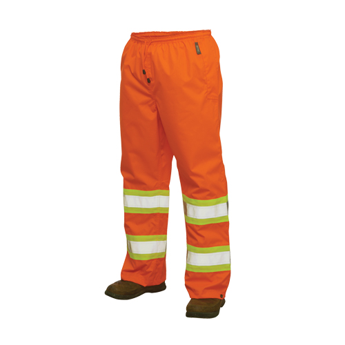 300D Safety Rain Pant, Polyester, Large, High Visibility Orange Nia-Chem Ltd.