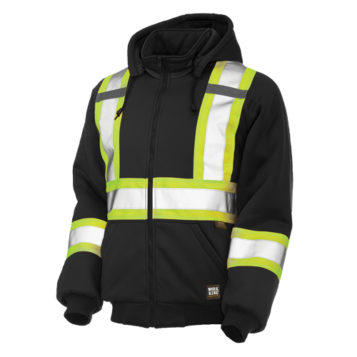Insulated Safety Hoodie, Polyester, Large, Black Nia-Chem Ltd.