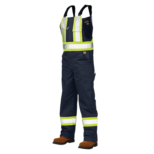 Salopettes de s&eacute;curit&eacute; non doubl&eacute;e, Poly-coton, Grand, Bleu marine Nia-Chem Ltd.