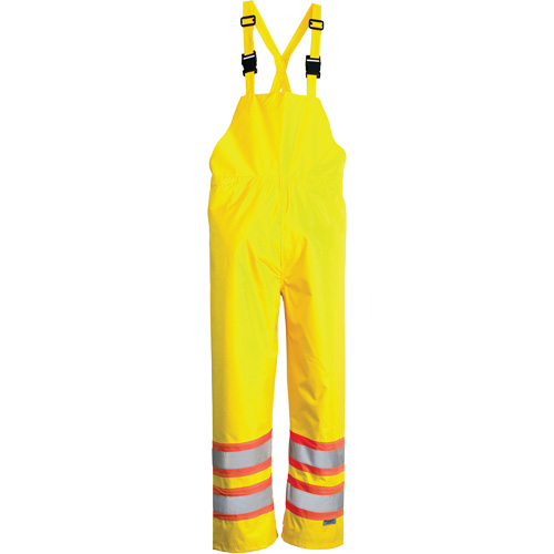 Open Road&reg; Bib Pants, Polyester, Small, High Visibility Lime-Yellow Nia-Chem Ltd.