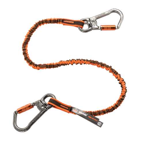 Squids&reg; 3119F(x) Double-Locking Tool Lanyard with Swivel, Bungee, Dual Carabiner Nia-Chem Ltd.