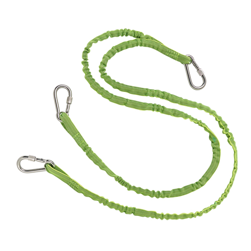 Squids&reg; 3311 Twin Leg Tool Lanyard, Bungee, Triple Carabiner Nia-Chem Ltd.
