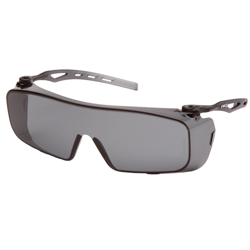 Cappture OTG Safety Glasses, Grey/Smoke Lens, Anti-Fog, ANSI Z87+/Meets/Exceeds CSA Z94.3 Nia-Chem Ltd.