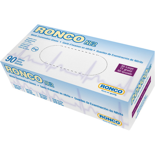 Gants jetables, 2T-Grand, Nitrile, 4 mils, Sans poudre, Bleu Nia-Chem Ltd.