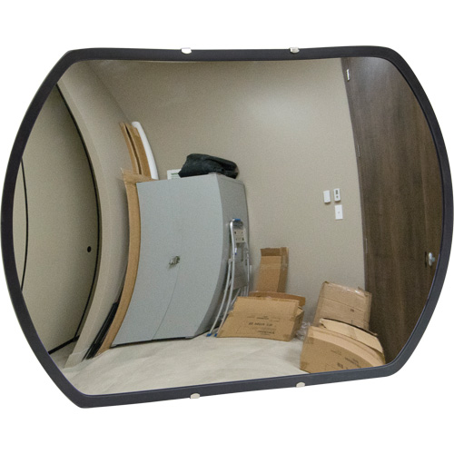 Roundtangular Convex Mirror with Bracket, 12" H x 18" W, Indoor/Outdoor Nia-Chem Ltd.