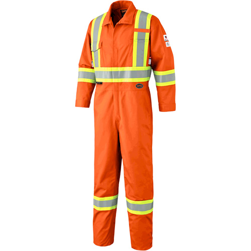 7702 Combinaison de s&eacute;curit&eacute; haute visibilit&eacute; ignifuge, Taille 36, Orange Nia-Chem Ltd.