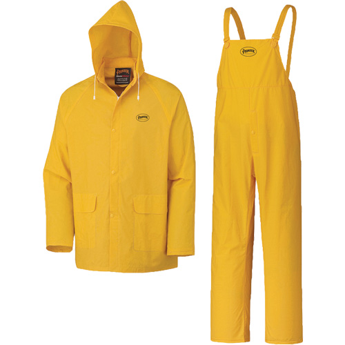 577 3-Piece Rain Suit, Polyester/PVC, 5X-Large, Yellow Nia-Chem Ltd.