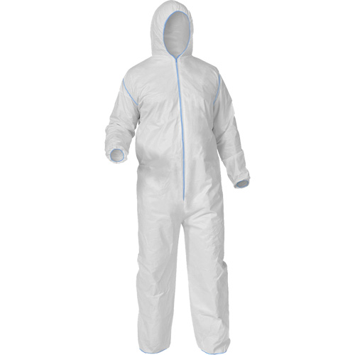 Protective Coveralls, Medium, White, Microporous Nia-Chem Ltd.