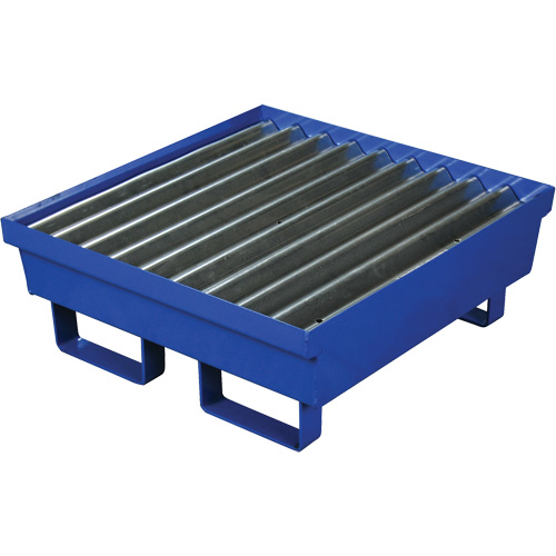 Palette de confinement des d&eacute;versements en acier, Capacit&eacute; de d&eacute;versement 17 gal. US, 27" x 25,75" x 6" Nia-Chem Ltd.