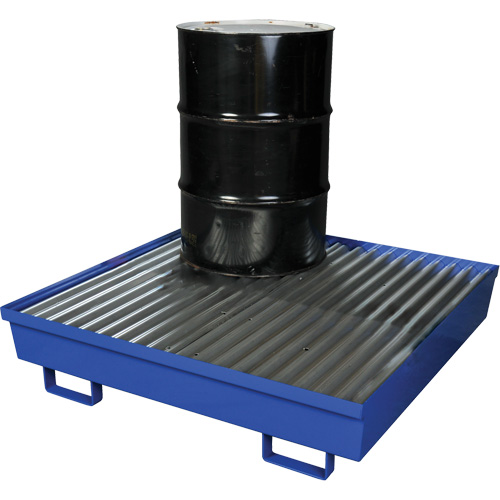 Steel Spill Containment Pallet, 92 US gal. Spill Capacity, 54" x 54.25" x 12" Nia-Chem Ltd.