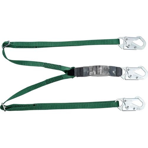 V-Series Lanyard, 6', Snap Hook Center, Snap Hook Leg Ends, Polyester Nia-Chem Ltd.