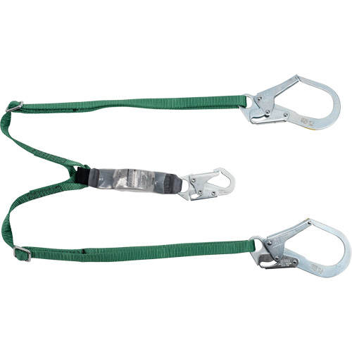 V-Series Lanyard, 6', Rebar Hook Center, Snap Hook Leg Ends, Polyester Nia-Chem Ltd.
