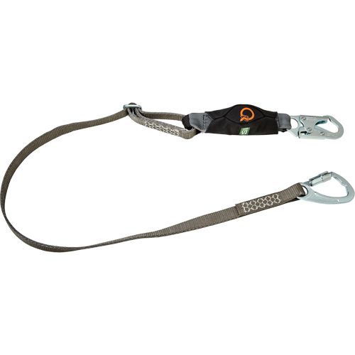 V-Series Tie-Back Lanyard, 6', Carabiner Center, Snap Hook Leg Ends, Polyester Nia-Chem Ltd.