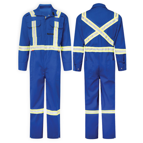 Nomex&reg;Essential 6 oz. Deluxe Coveralls, Size 34, Royal Blue Nia-Chem Ltd.