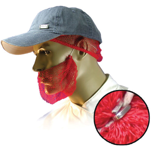 Disposable Beard Nets, Polypropylene, Red Nia-Chem Ltd.