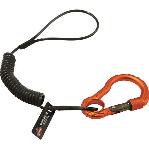 Squids&reg; 3156 Tool Lanyard, Coil, Carabiner/Loop Nia-Chem Ltd.