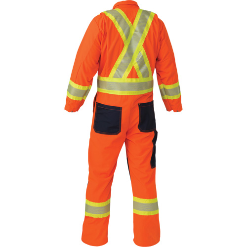 Ripstop Coveralls, Small, High Visibility Orange Nia-Chem Ltd.