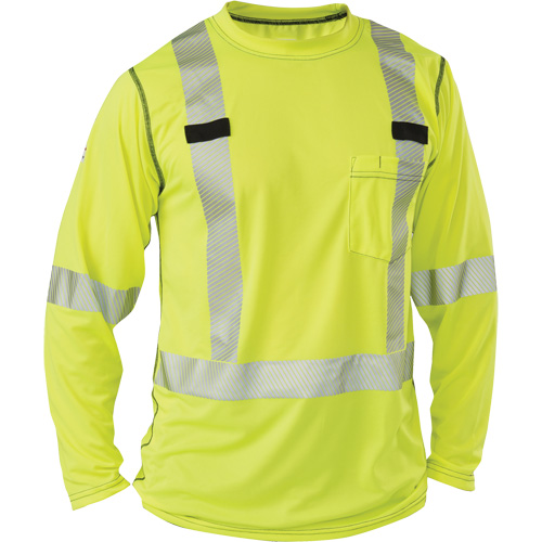 T-shirt &agrave; manches longues haute visibilit&eacute; Polartec Power Grid, Polyester, 2T-Grand, Jaune lime haute visibilit&eacute; Nia-Chem Ltd.
