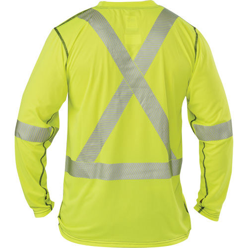 T-shirt &agrave; manches longues haute visibilit&eacute; Polartec Power Grid, Polyester, 2T-Grand, Jaune lime haute visibilit&eacute; Nia-Chem Ltd.
