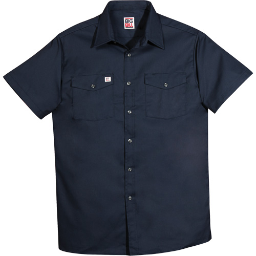 Chemise de travail &agrave; manches courtes en tissu crois&eacute;, Hommes, 4T-Grand, Bleu marine Nia-Chem Ltd.