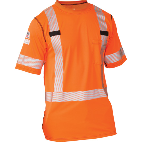 T-shirt &agrave; manches courtes haute visibilit&eacute; Polartec Power Grid, Polyester, T-Grand (grande taille), Orange Nia-Chem Ltd.