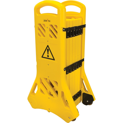 Barri&egrave;re mobile portative, 40" h x 13' lo, Jaune Nia-Chem Ltd.
