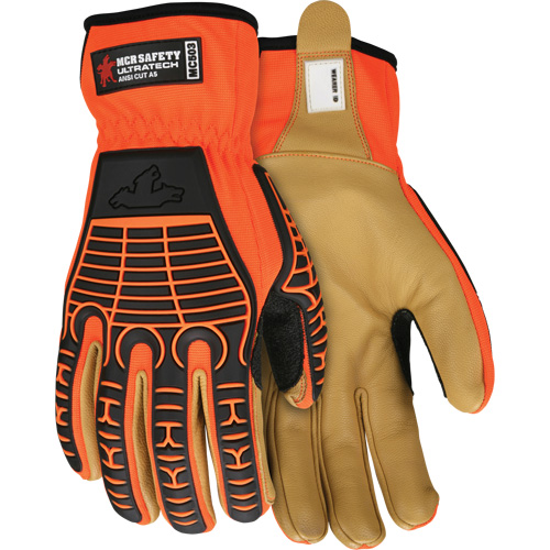 Gants antichocs UltraTech, Moyen, Paume en Cuir fleur, Poignet &agrave; enfiler Nia-Chem Ltd.