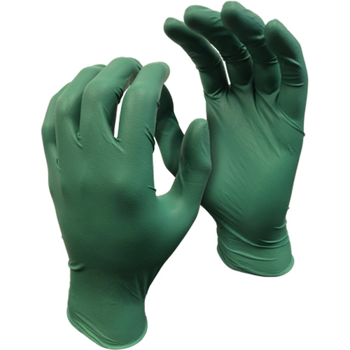 5559PF Green Monkey Gloves, Small, Nitrile, 4-mil, Powder-Free, Green Nia-Chem Ltd.
