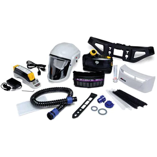 Versaflo Powered Air Purifying Respirator Painter's Kit, Headcover & Faceshield, Lithium-Ion Battery Nia-Chem Ltd.
